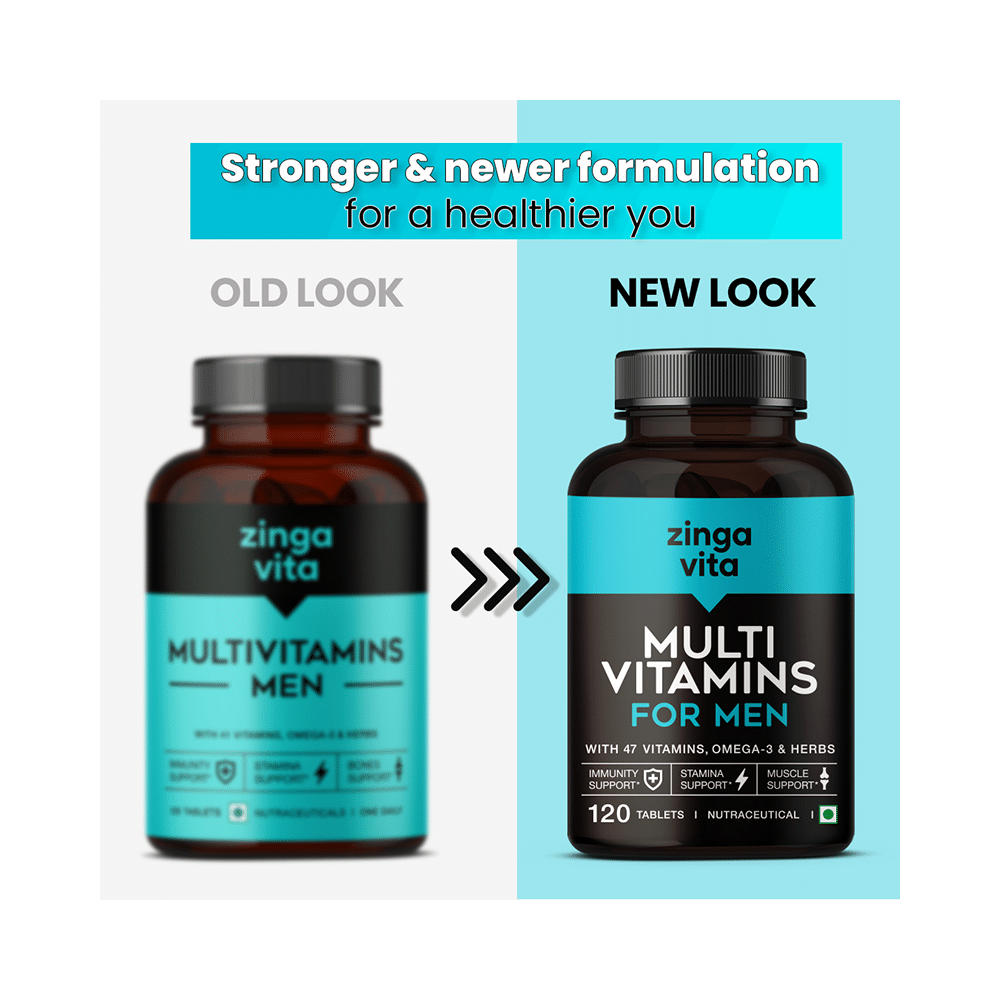 Zingavita Combo Pack of Multivitamin Tablet for Men Multivitamin Tablet for Women (120 Each) - Image 6