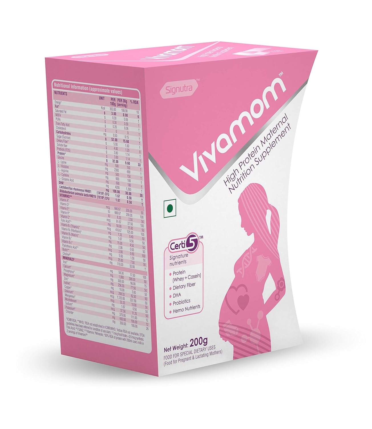 Vivamom SF Sucrose Free Maternal Nutrition Supplement (Vanilla) - Image 3