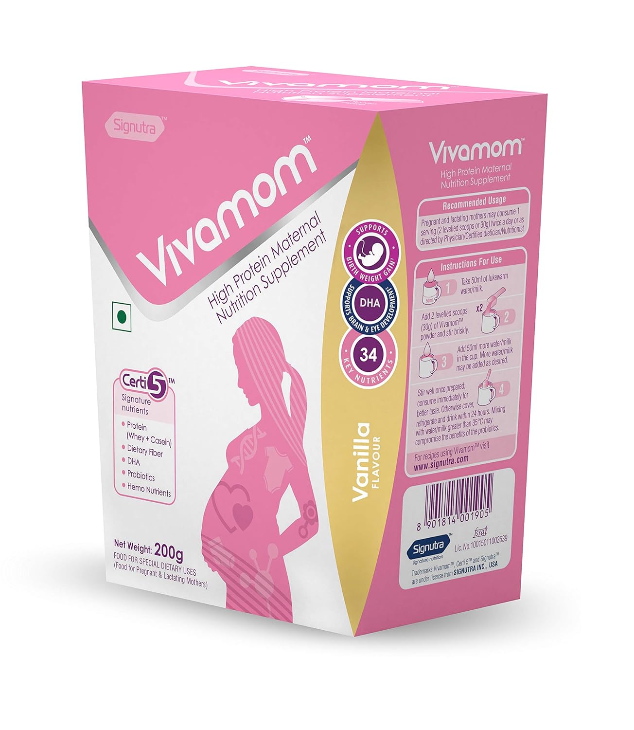 Vivamom SF Sucrose Free Maternal Nutrition Supplement (Vanilla) - Image 4