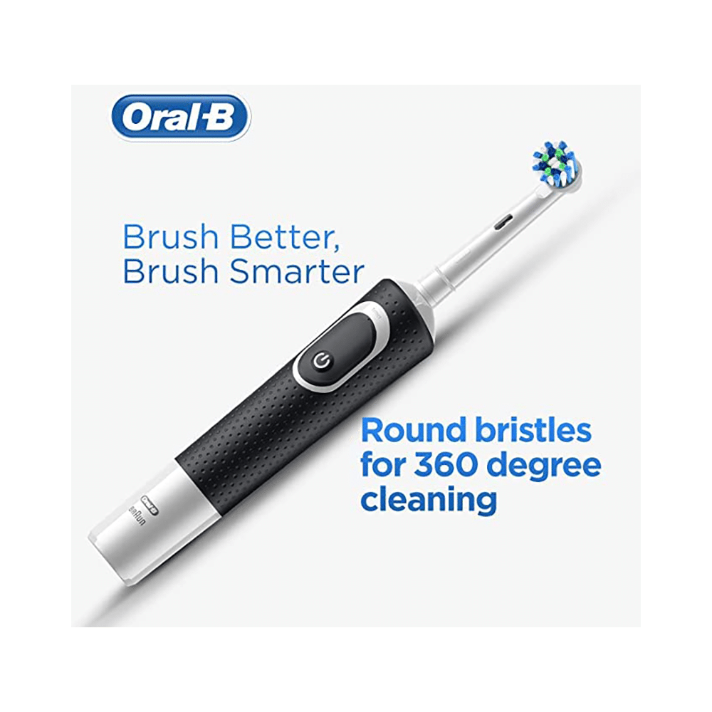 Oral-B Vitality 100 Braun Cross Action Electric Rechargeable Toothbrush Black - Image 4