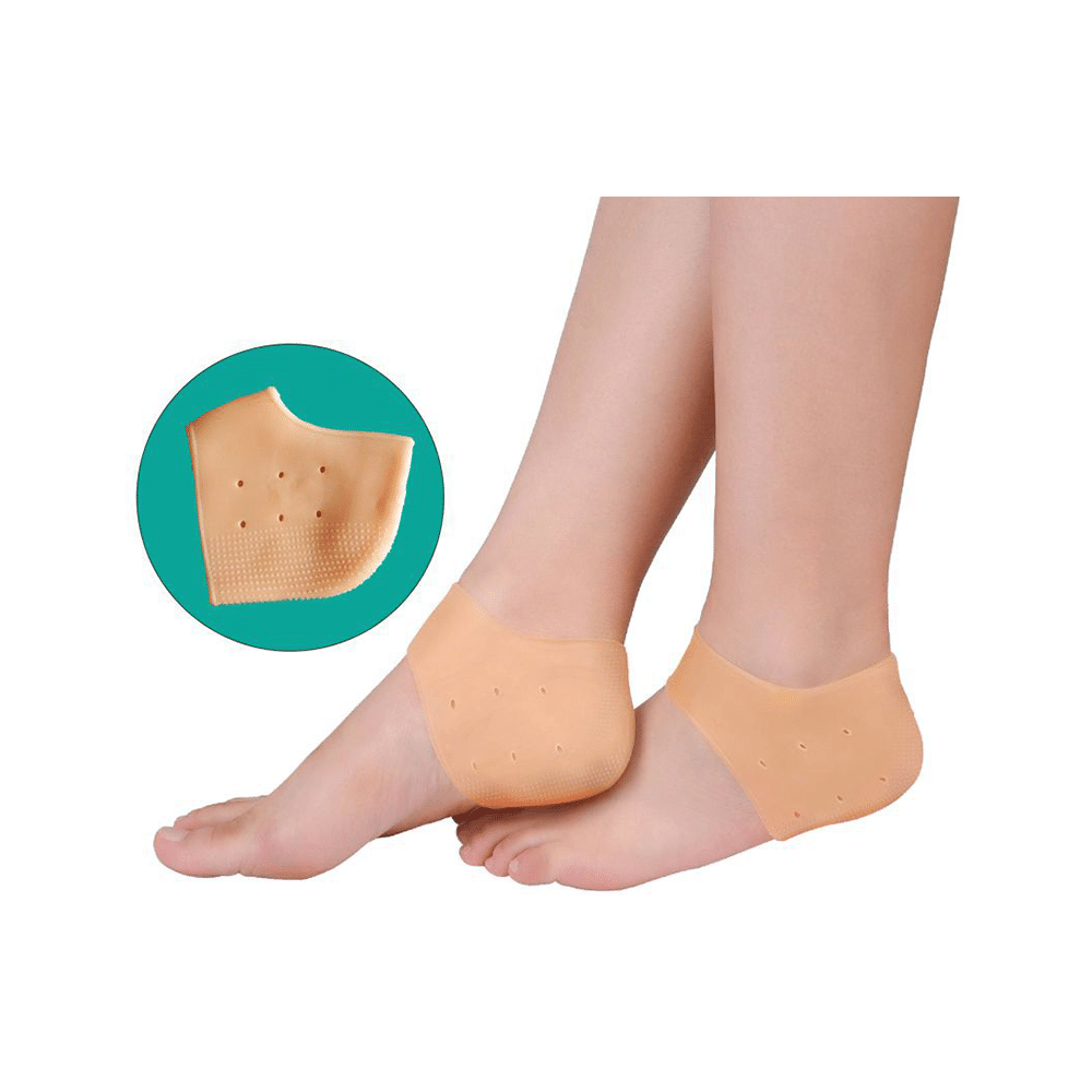 Healthgenie Silicone Gel Heel Pad Socks Aloevera Fragrance - Image 2