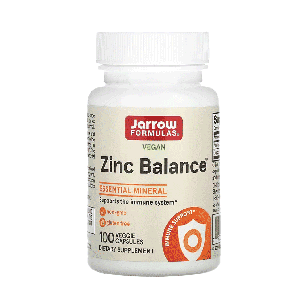 Jarrow Formulas Zinc Balance Veggie Cap | For Immune Function - Image 1