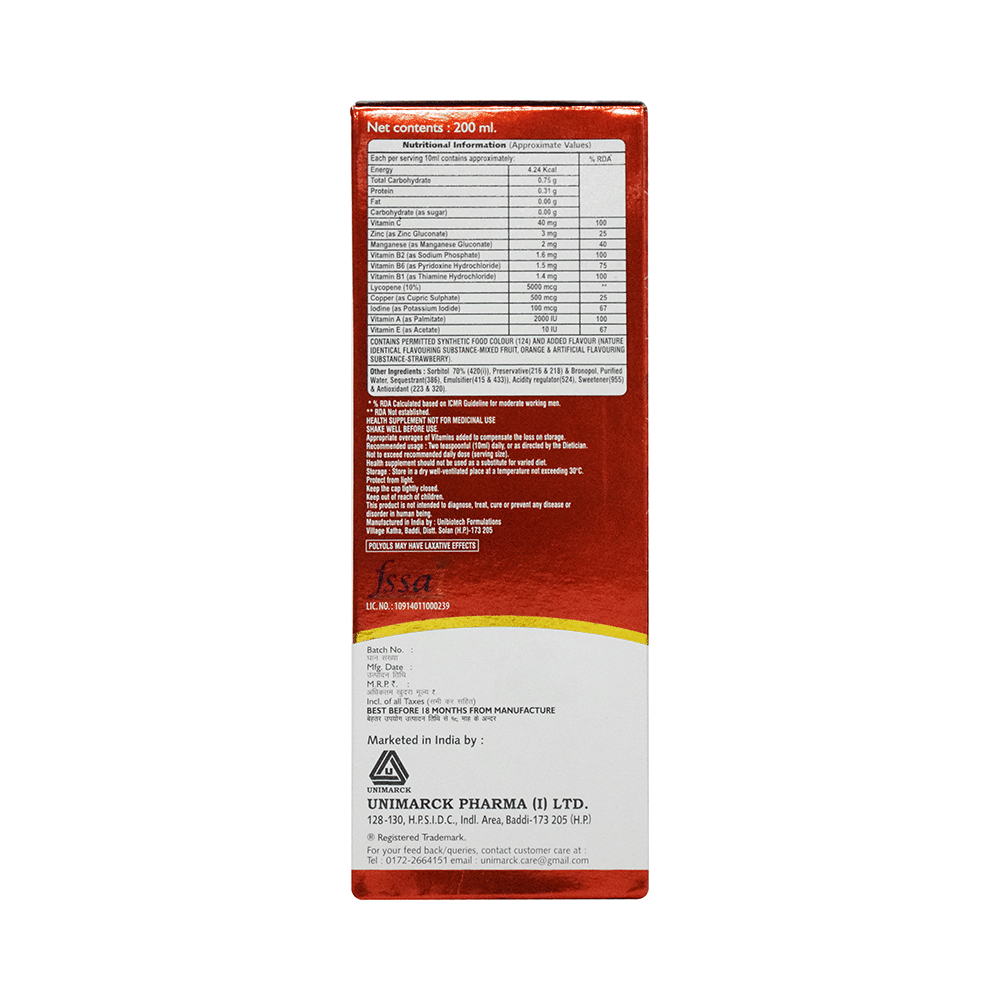 Crotec-EC Lycopene, Minerals & Vitamins Oral Suspension Sugar Free - Image 2