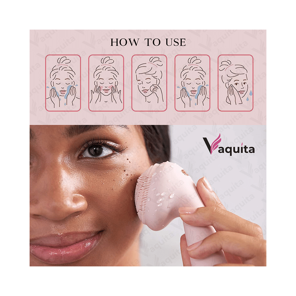 Vaquita Antimicrobial Silicone Face Scrubber and Cleanser Massager - Image 5
