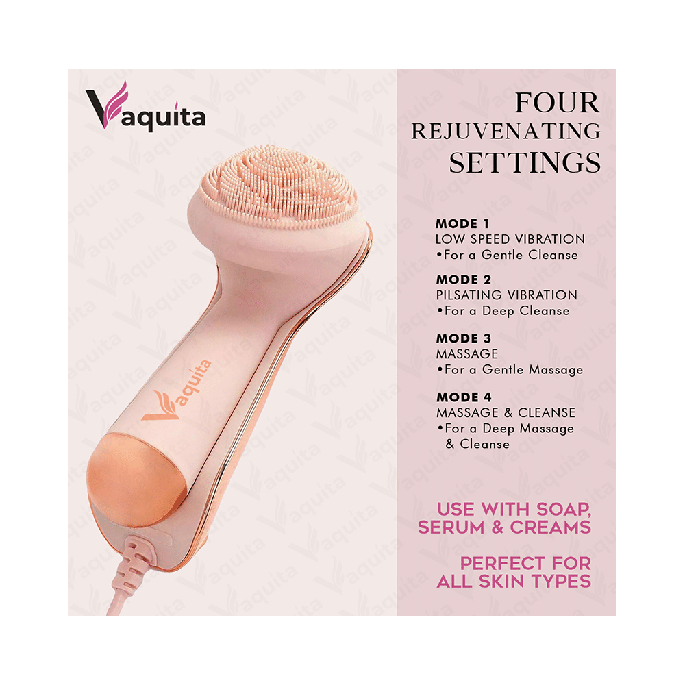 Vaquita Antimicrobial Silicone Face Scrubber and Cleanser Massager - Image 4