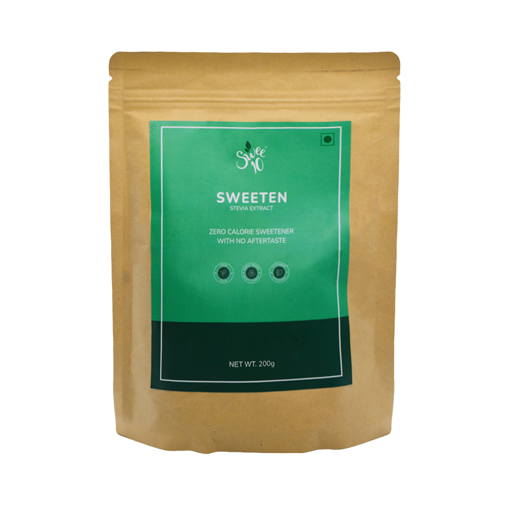 Swee10 Natural Stevia Sweetener Powder | Sugar Free | Zero Calorie Sugar Substitute