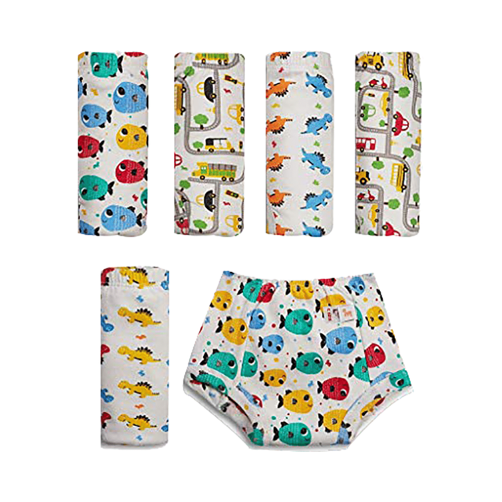 Superbottoms Padded Underwear Size 2 Striking Whites