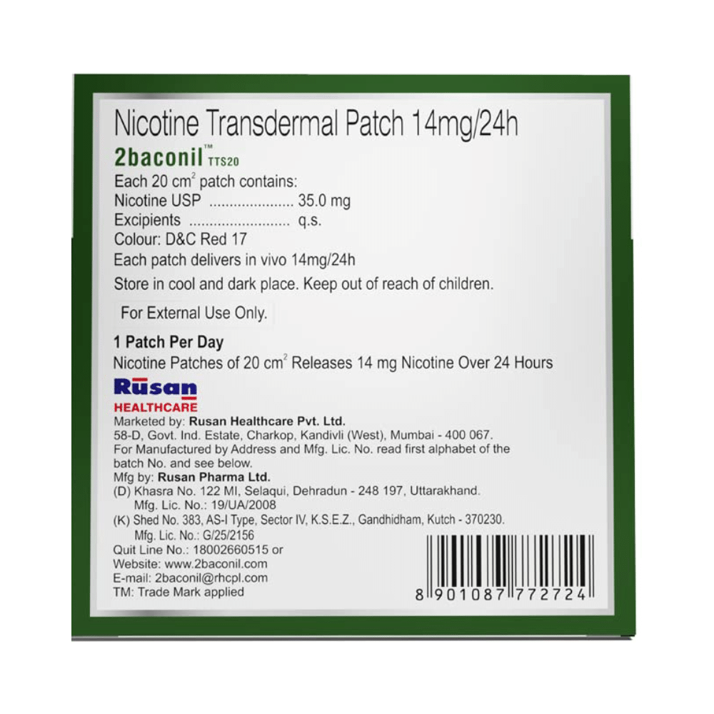 2baconil Patches Therapy for More Than 20 Cigarettes a Day - Image 6