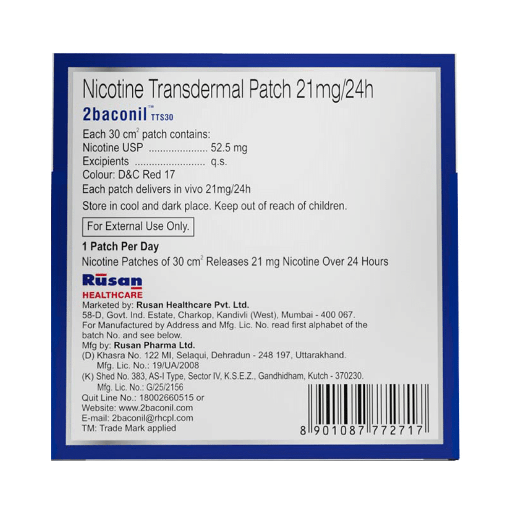 2baconil Patches Therapy for More Than 20 Cigarettes a Day - Image 4