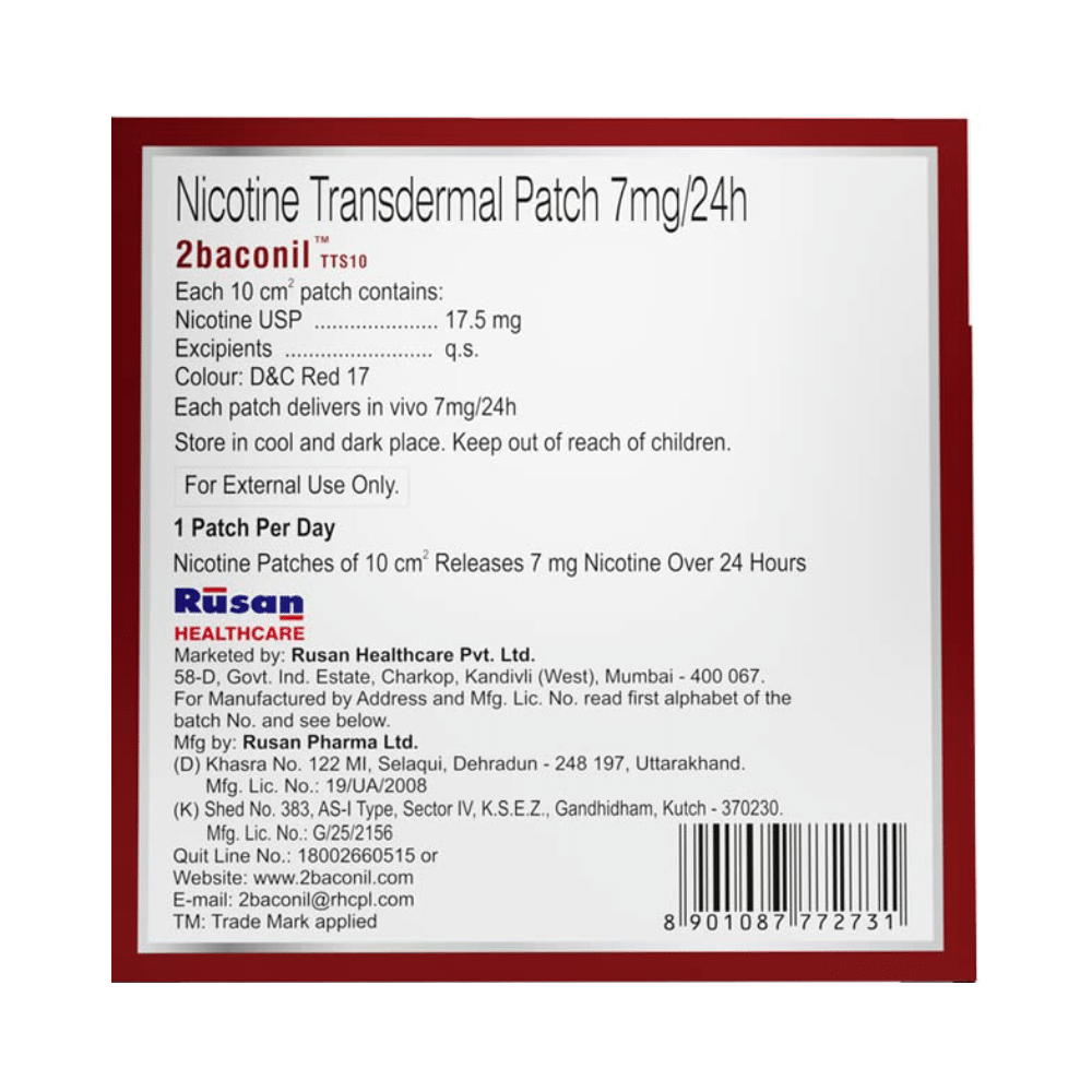 2baconil Patches Therapy for More Than 20 Cigarettes a Day - Image 8