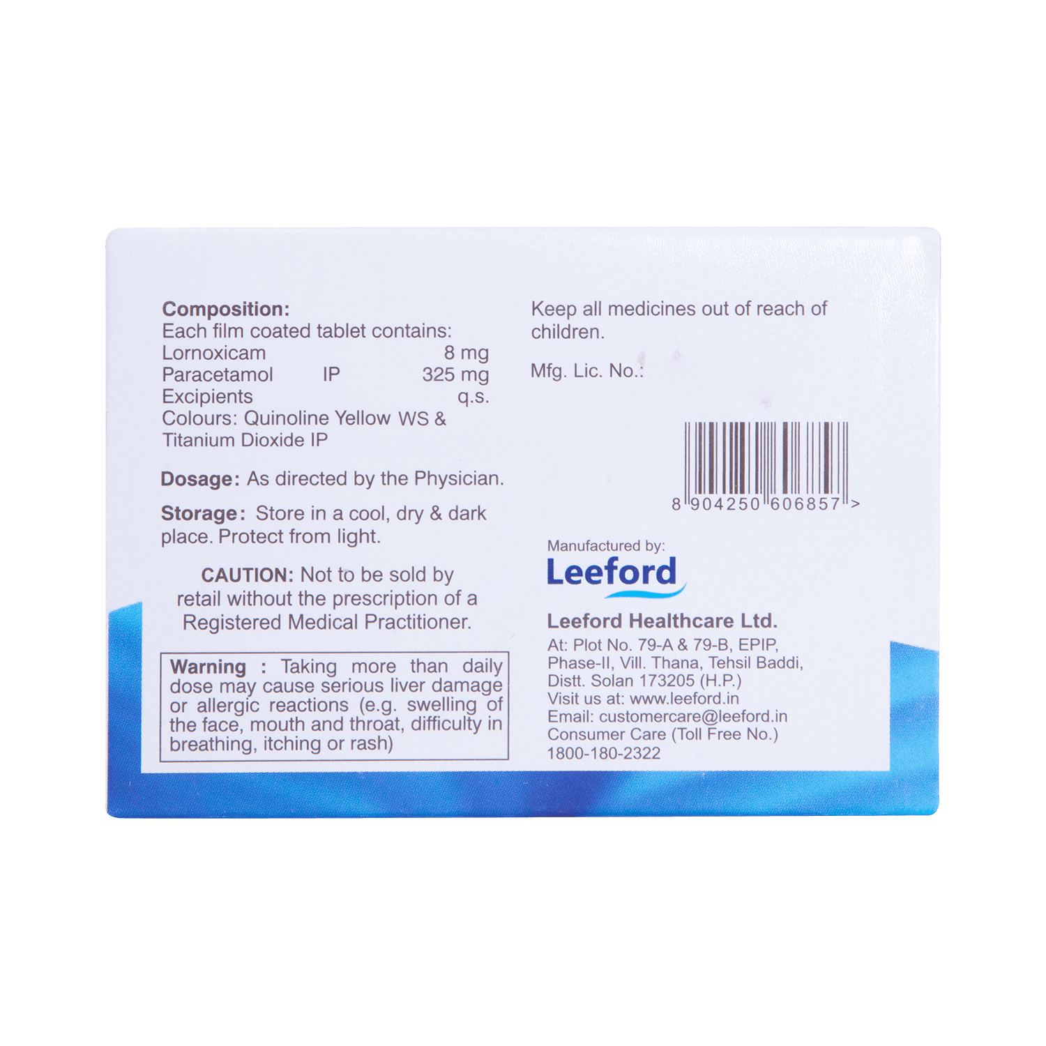 Lexicam 8mg/325mg Tablet - Image 3