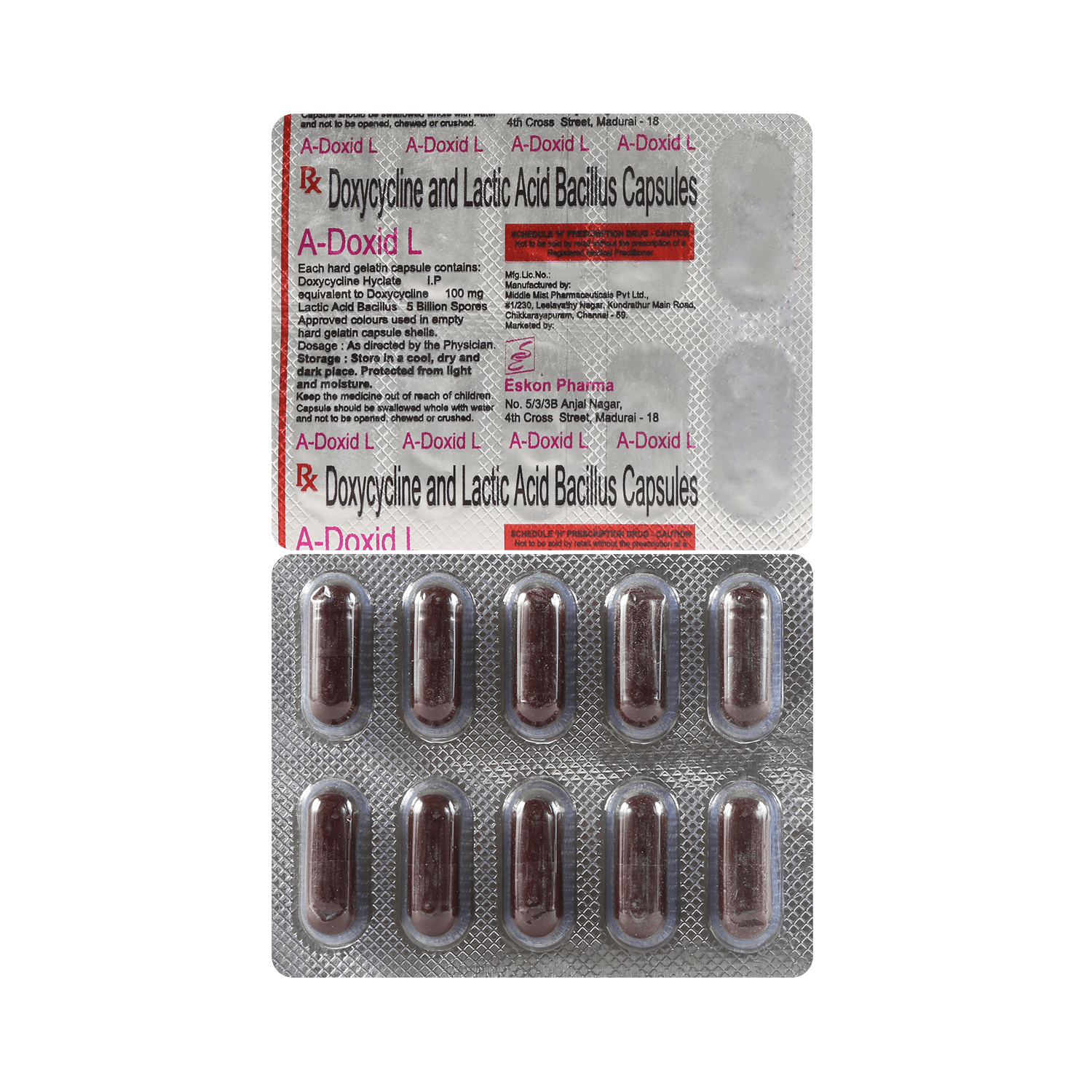 A Doxid L 100mg Capsule