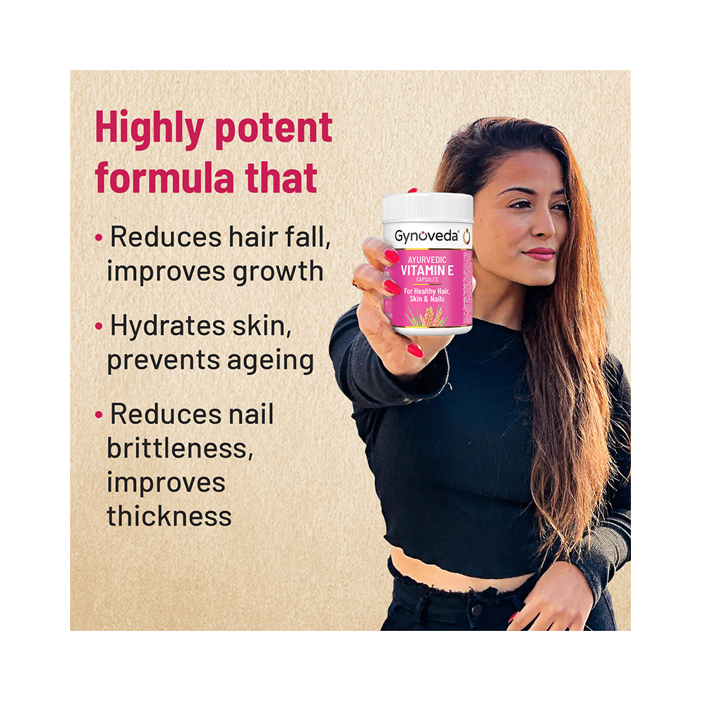 Gynoveda Ayurvedic Vitamin E Capsule (30 Each) - Image 6