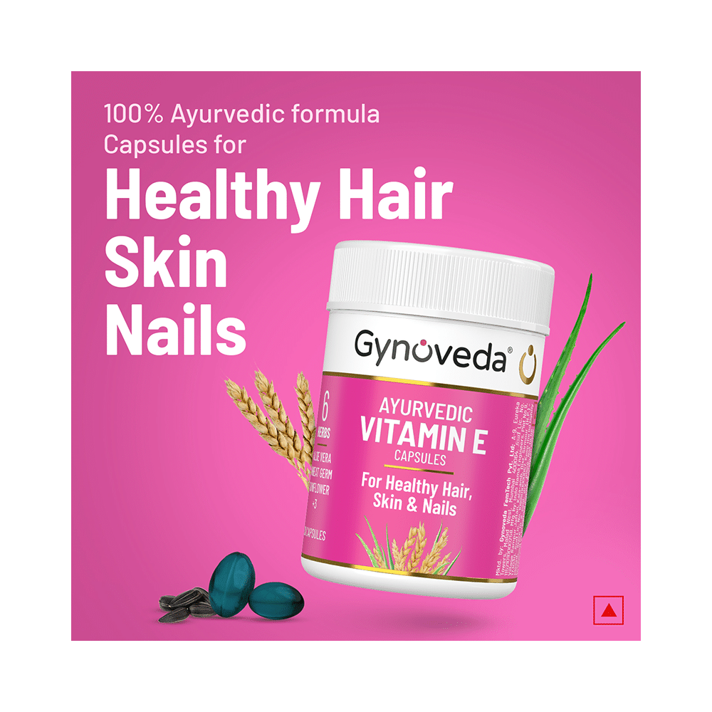 Gynoveda Ayurvedic Vitamin E Capsule (30 Each) - Image 3