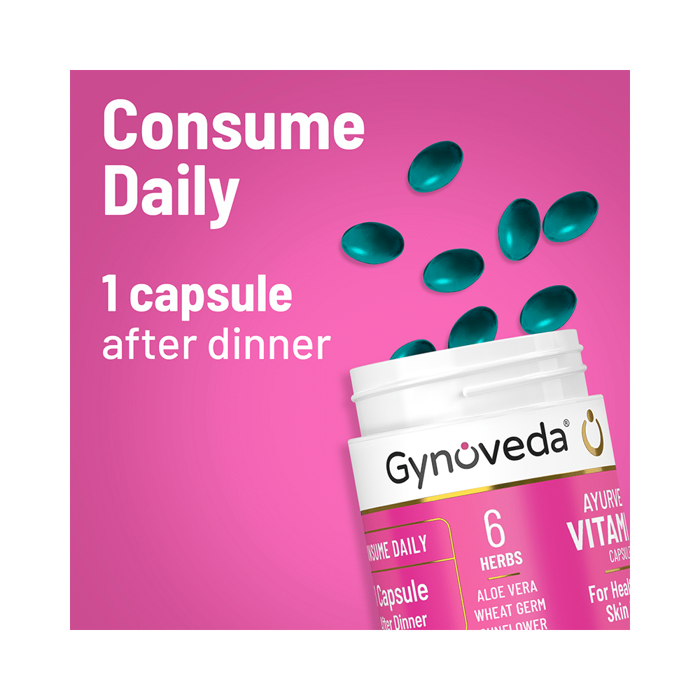 Gynoveda Ayurvedic Vitamin E Capsule (30 Each) - Image 7
