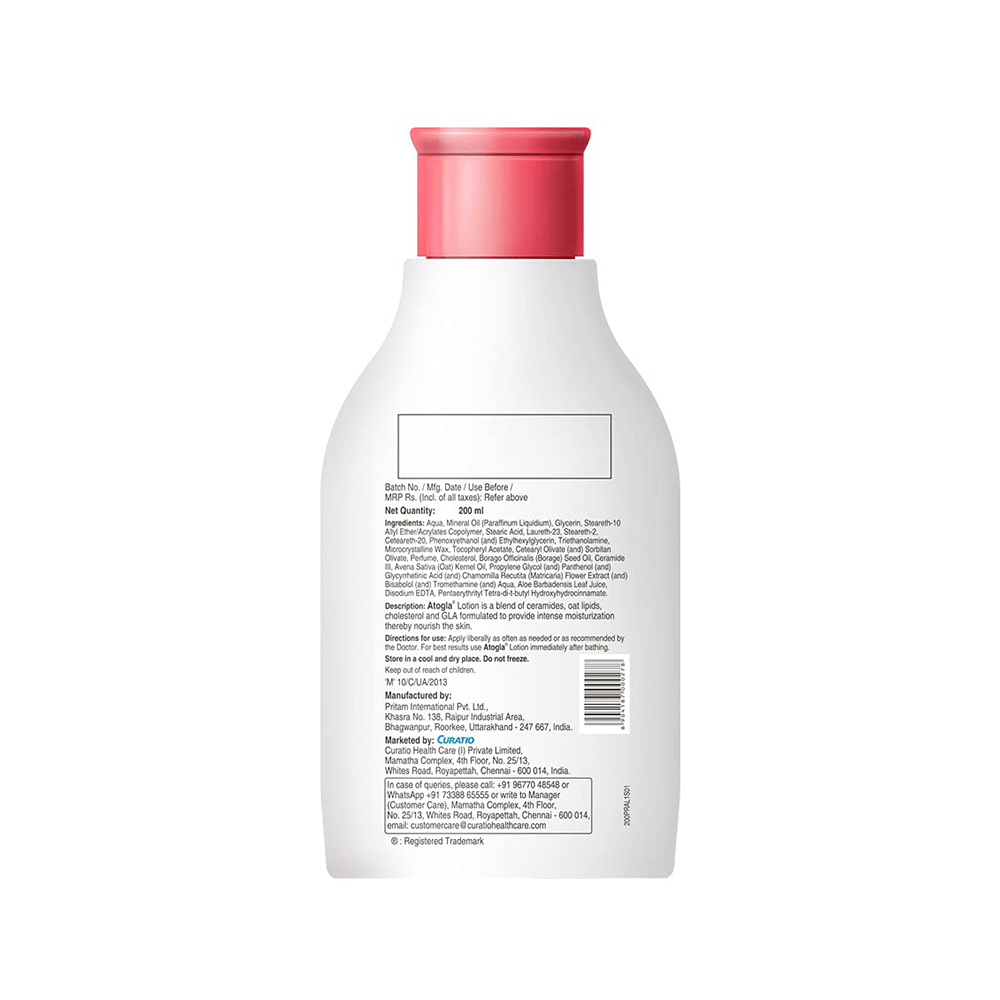 Tedibar Tedibar Atogla Baby Moisturizing Lotion with Ceramides & Oat Lipids | Derma Care | Paraben-Free | Dermatologically Tested - Image 2
