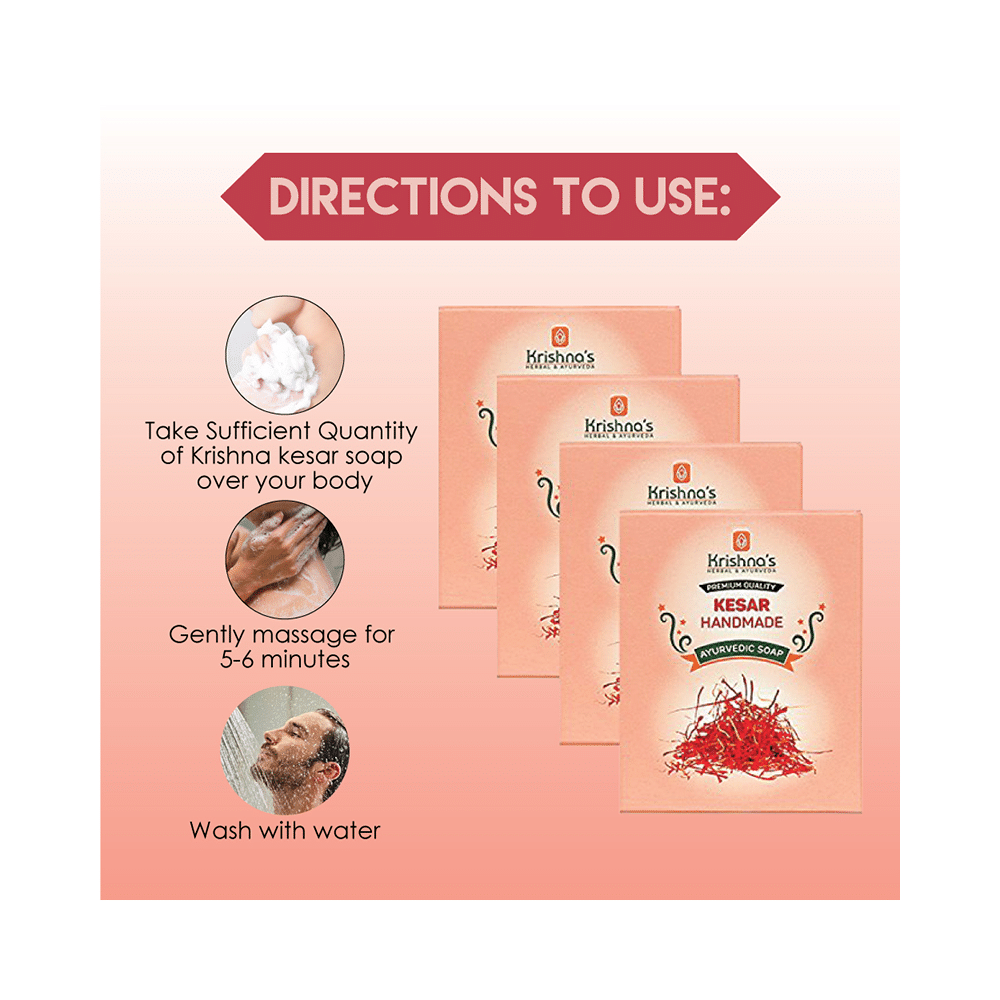 Krishna's Kesar Handmade Soap - Image 8