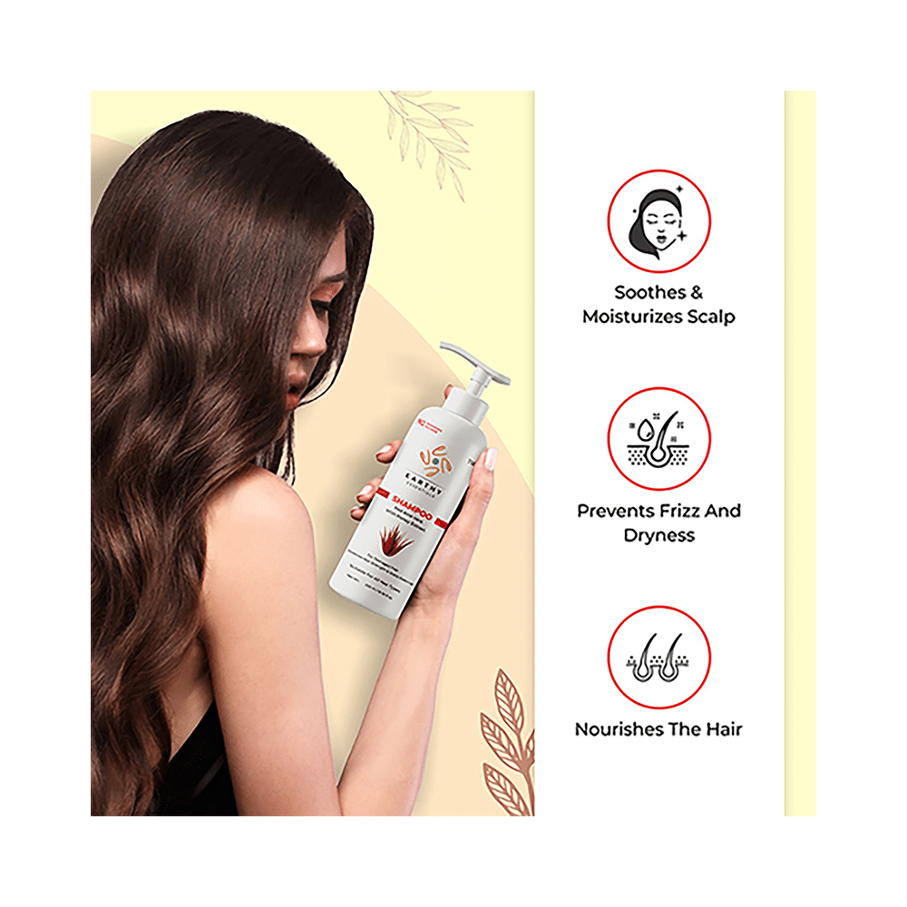 Earthy Essentials Combo Pack of Red Aloe Vera Shampoo 200ml & Red Aloe Vera Face Wash 100ml - Image 6
