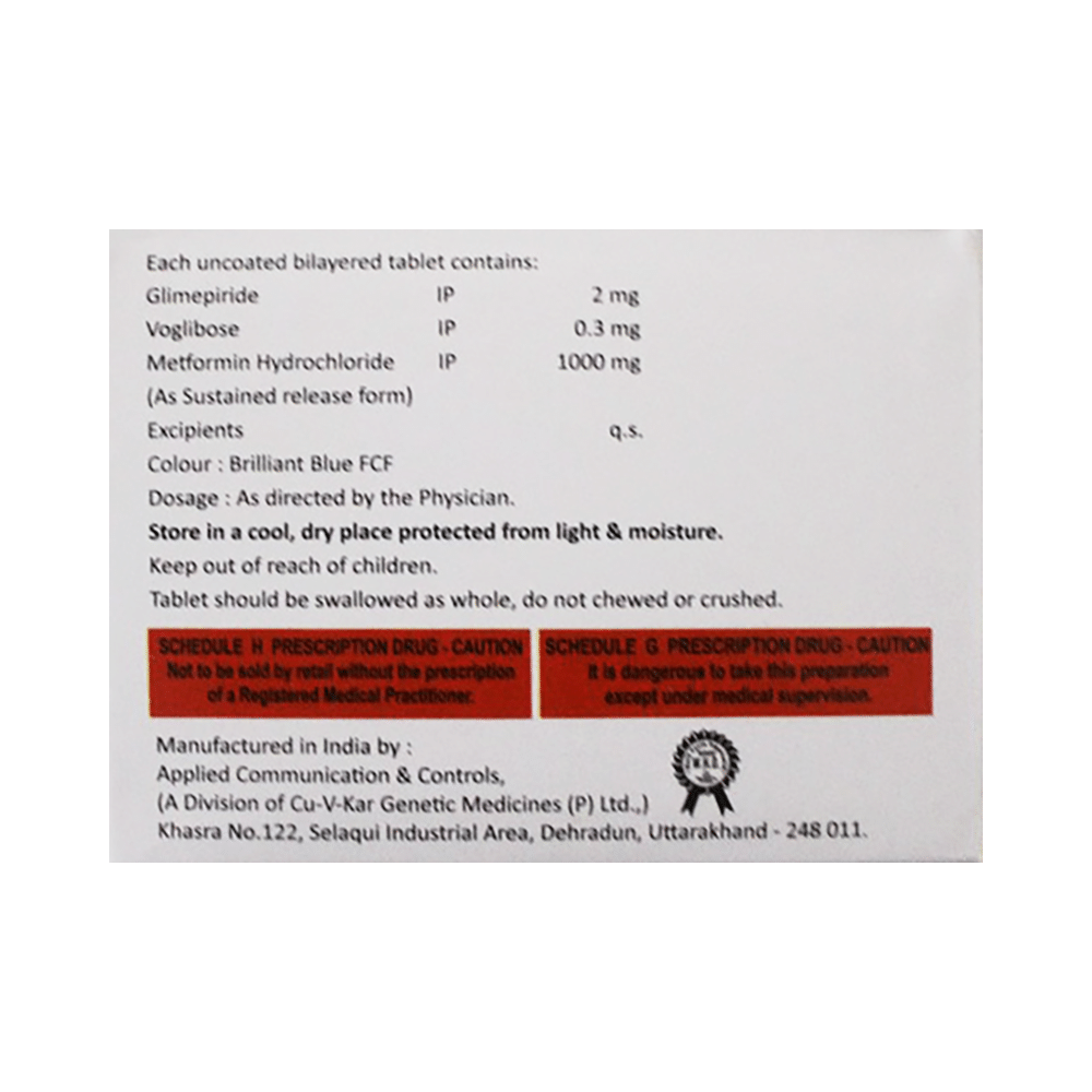 Cureglim MV Forte 2.3 Tablet SR - Image 2