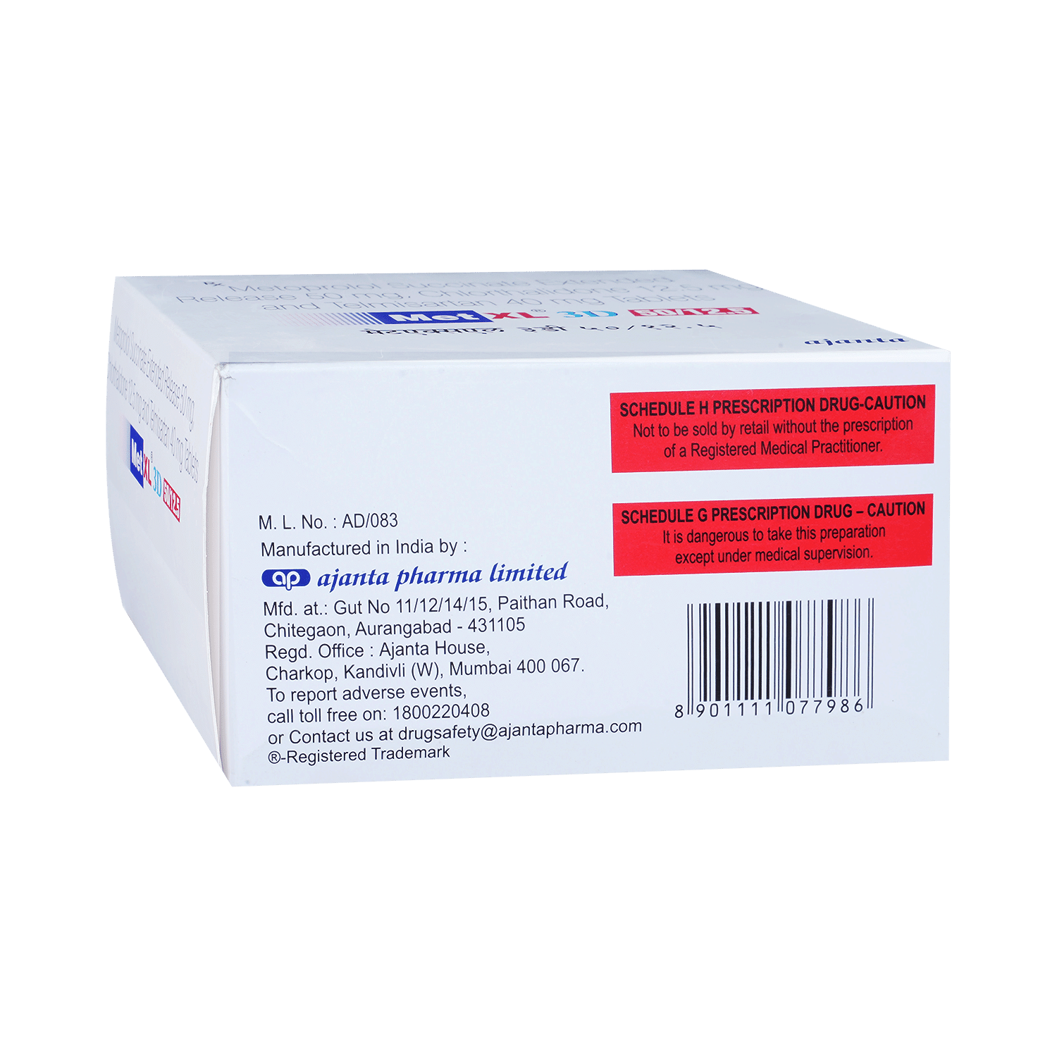 Met XL 3D 50/12.5 Tablet - Image 3