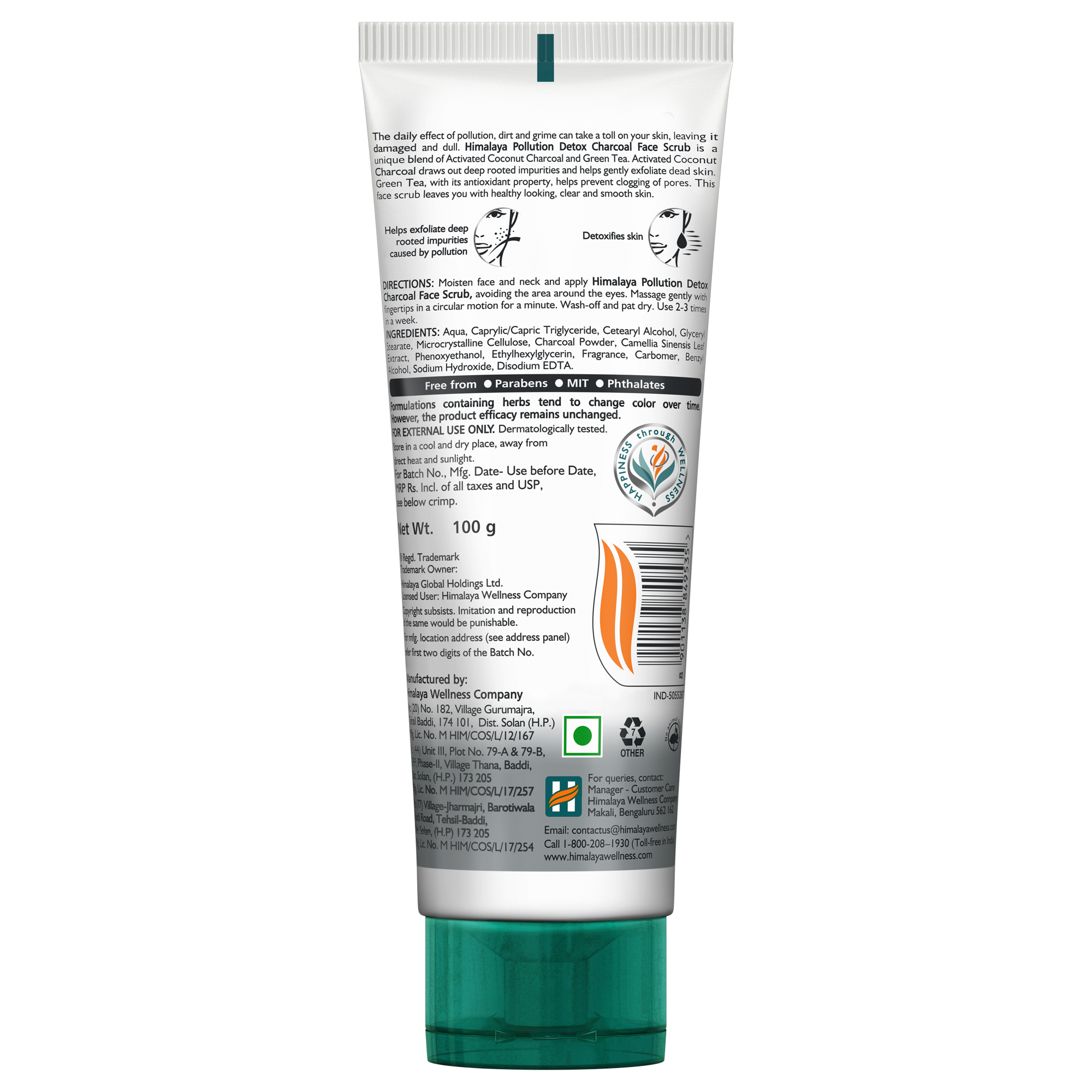 Himalaya Pollution Detox Charcoal Face Scrub - Image 2