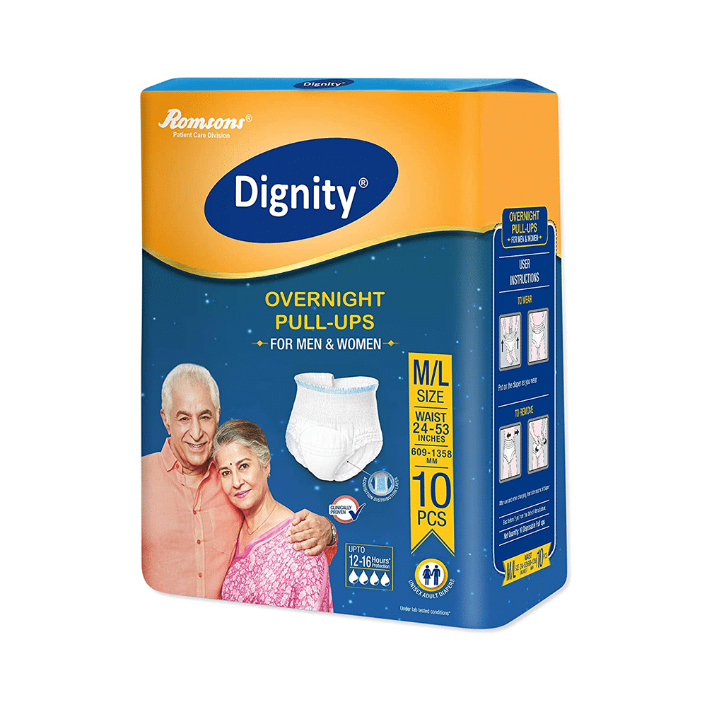 Dignity Overnight Pull-Ups Adult Diaper M-L - Image 2