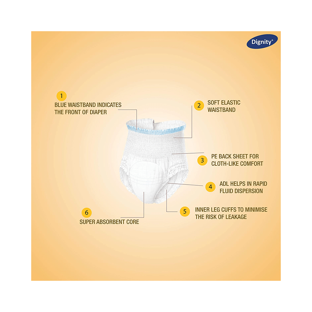 Dignity Overnight Pull-Ups Adult Diaper M-L - Image 3
