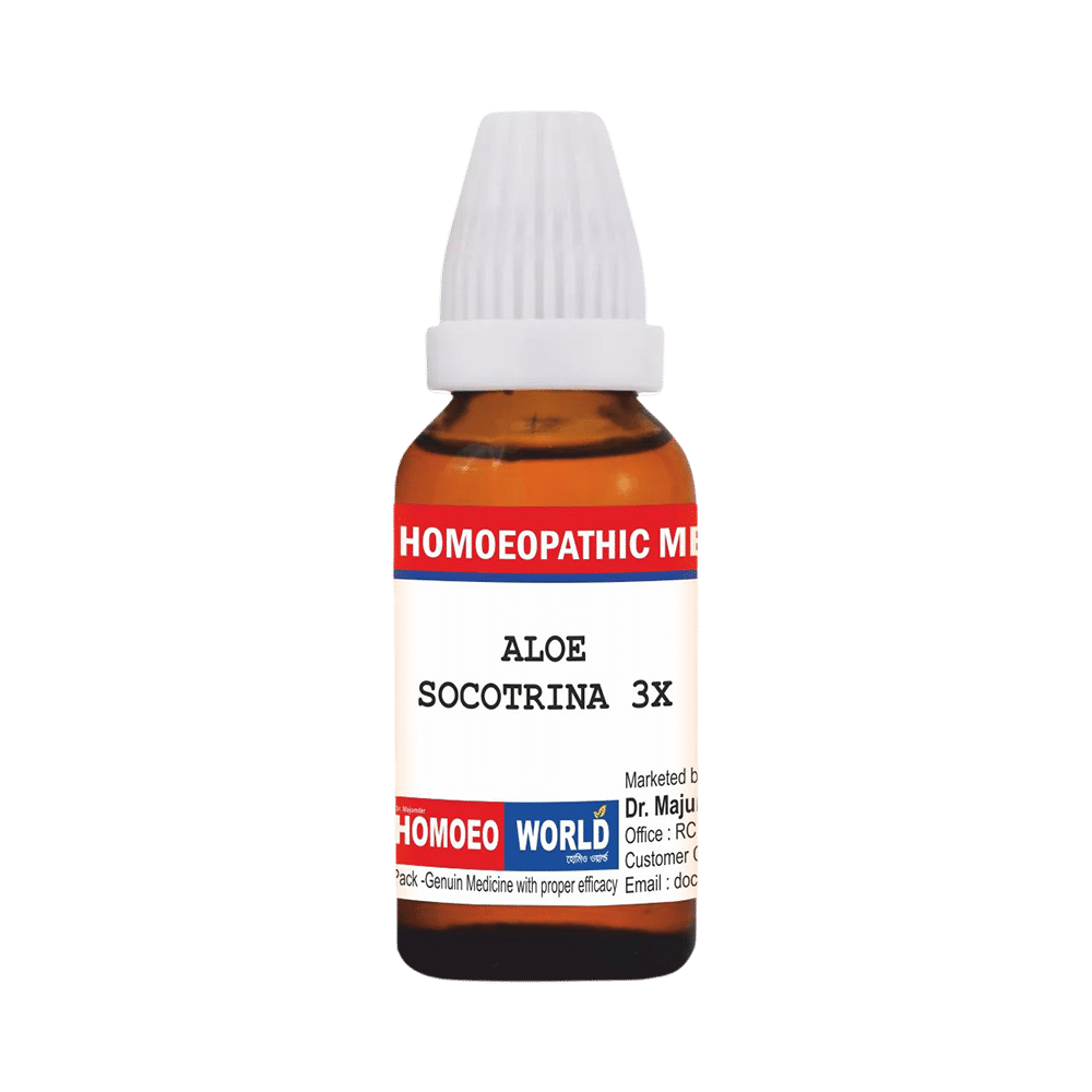 Dr. Majumder Homeo World Aloe Socotrina Dilution (30ml Each) 3X