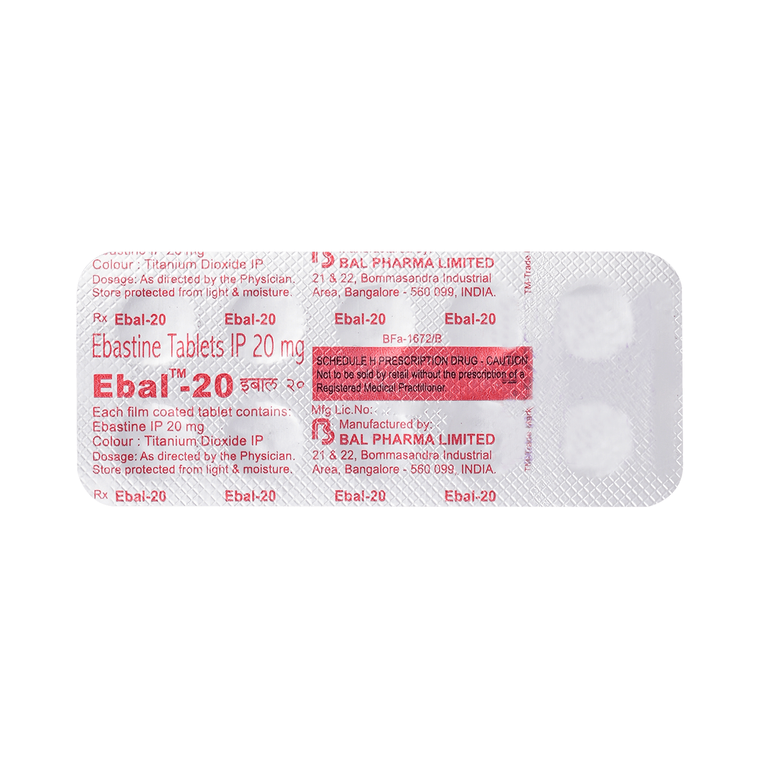 Ebal 20 Tablet - Image 3