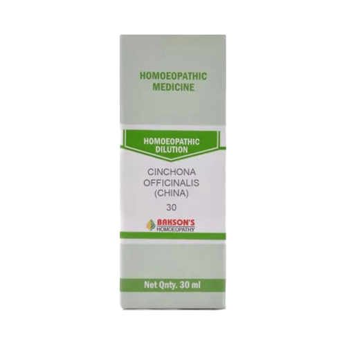 Bakson's Homeopathy Cinchona Officinalis (China) Dilution 30 - Image 1