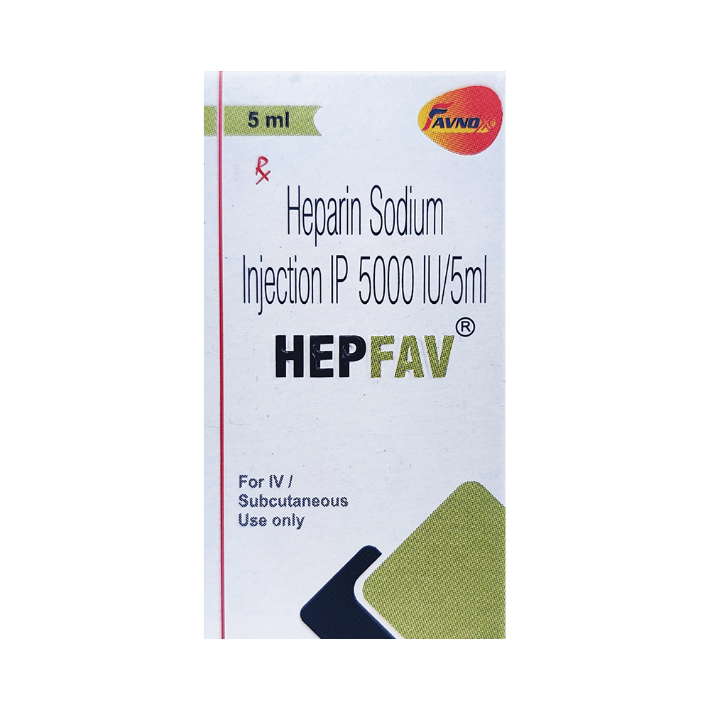 Hepfav 5000IU Injection - Image 1