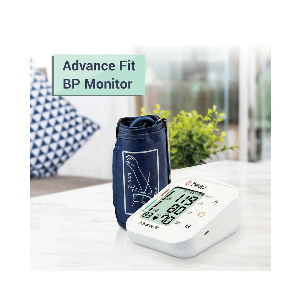 Beep Digital Blood Pressure Monitor- Advance Features with 3 Color Change and Backlit - Image 2