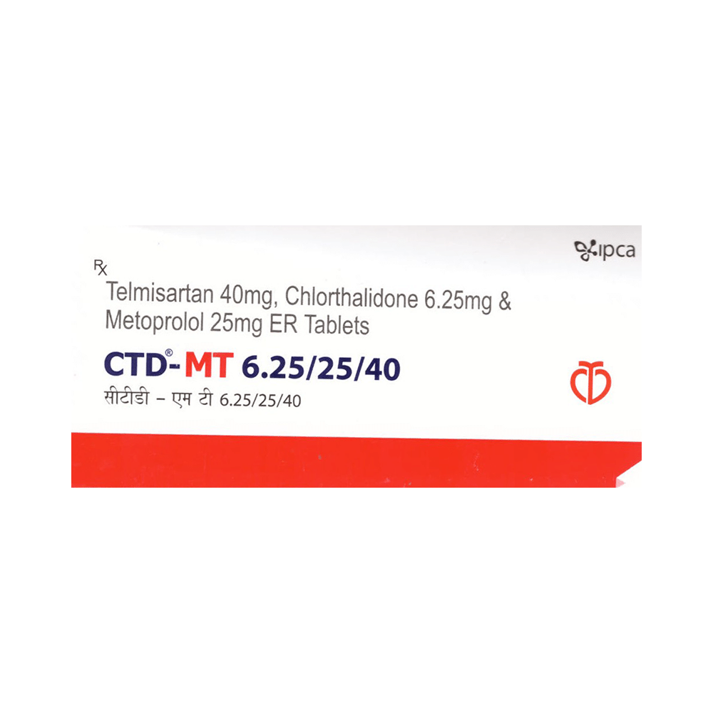 CTD-MT 6.25/25/40 Tablet ER - Image 1