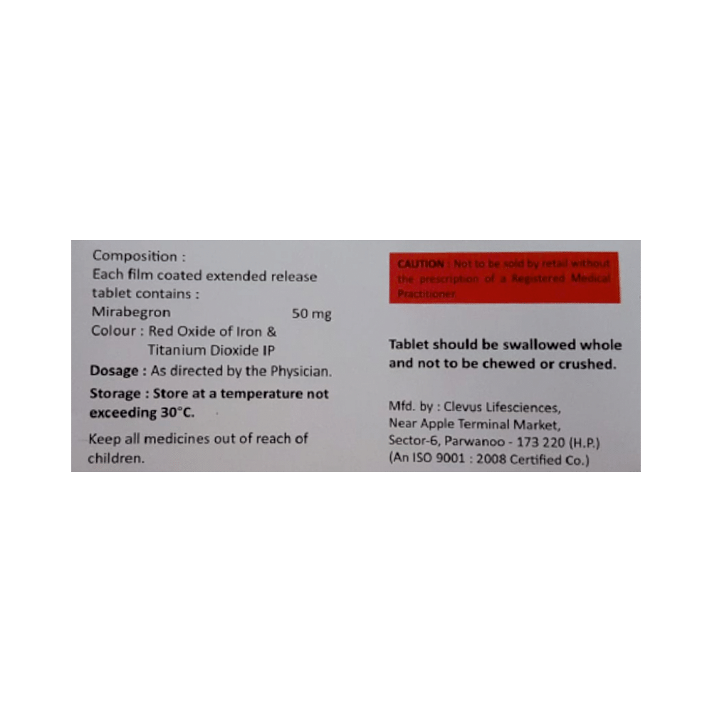 Obmira 50mg Tablet ER - Image 2