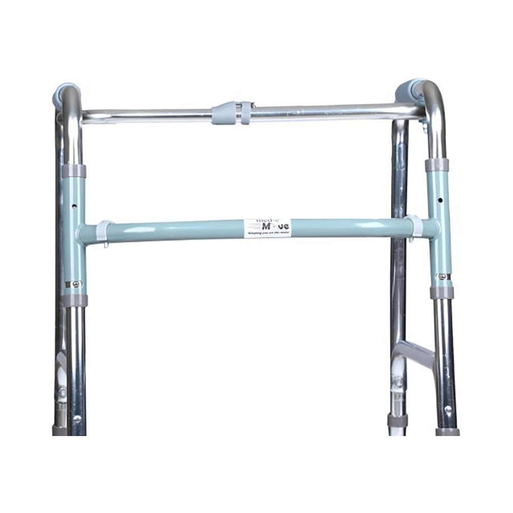 Med-E-Move Folding Walker Imported Chrome Finish - Image 2