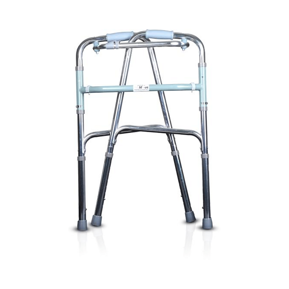 Med-E-Move Folding Walker Imported Chrome Finish - Image 3
