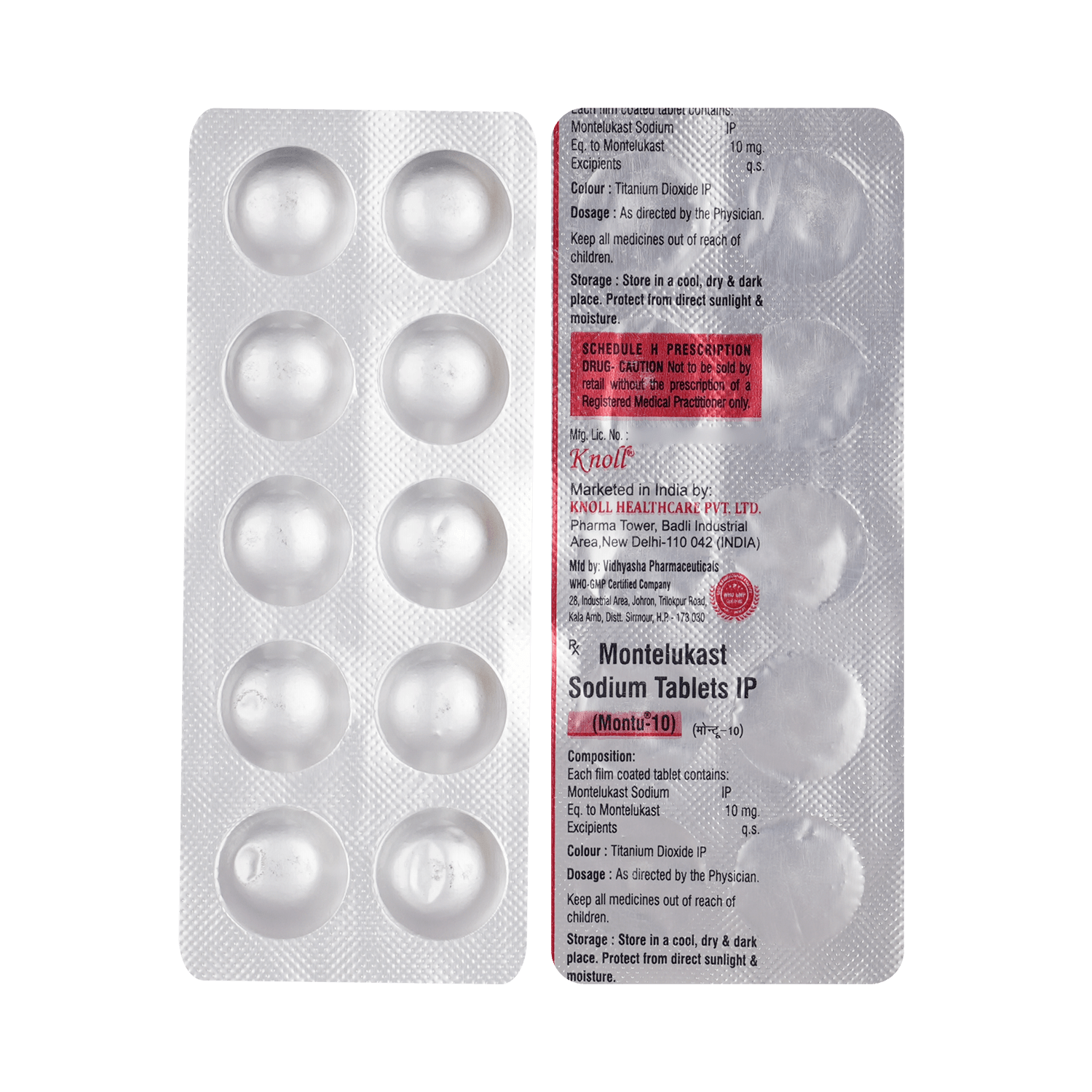 Montu 10mg Tablet - Image 1
