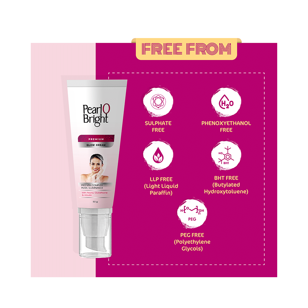 Pearl O Bright Premium Glow Cream with Peony, Glutathione & Arbutin - Image 4