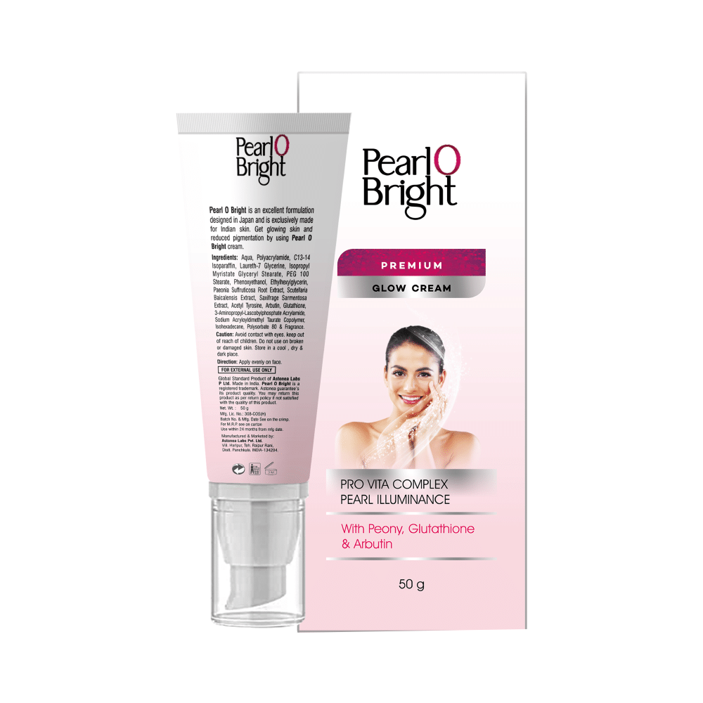 Pearl O Bright Premium Glow Cream with Peony, Glutathione & Arbutin - Image 2