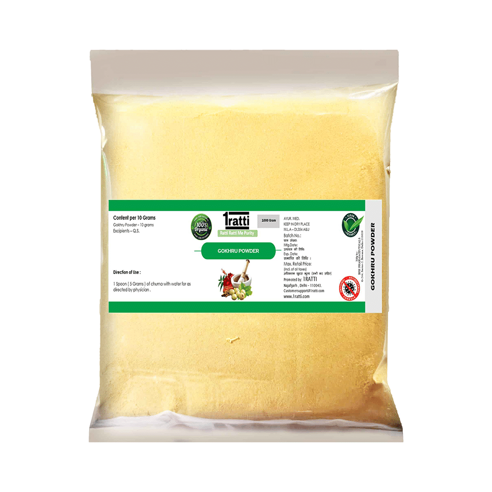 1ratti Gokhru Powder (1000gm Each) - Image 1