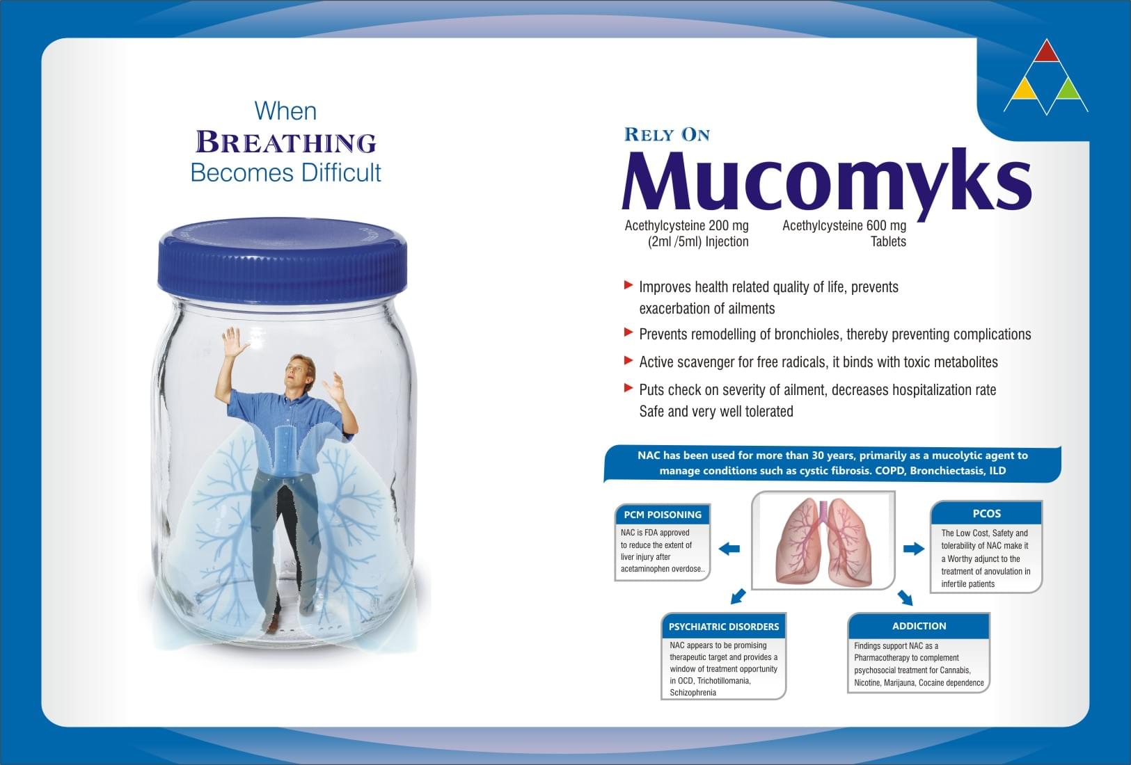 Mucomyks  600mg Tablet - Image 1