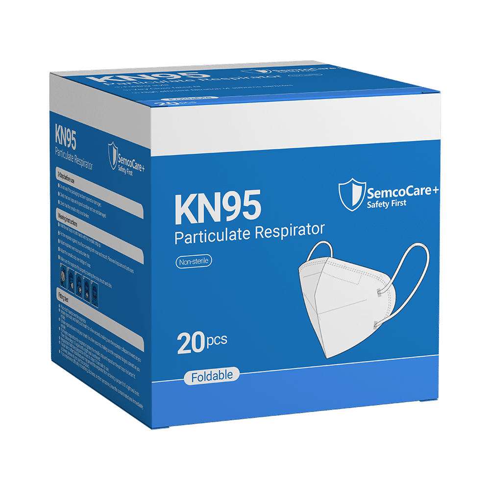 SemcoCare+ KN95 Particulate Respirator Face Mask - Image 1