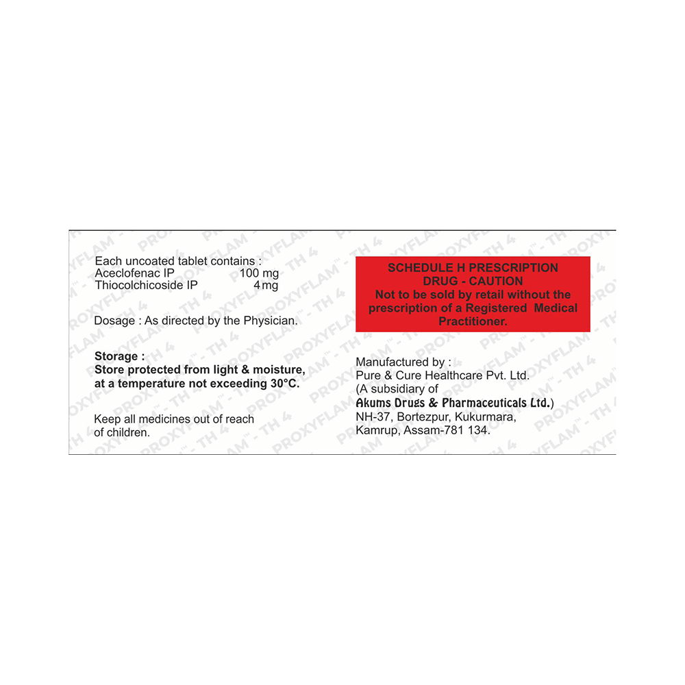 Proxyflam-TH 4 Tablet - Image 2
