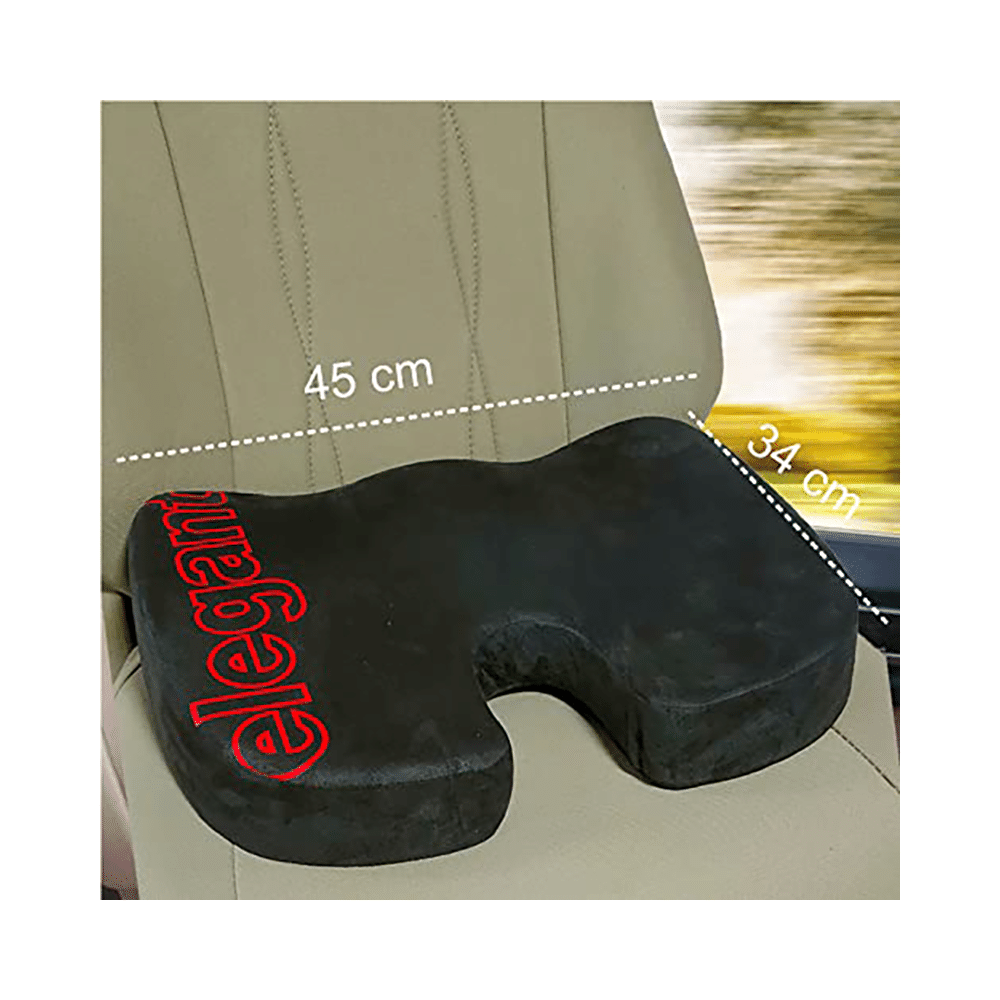 Elegant Active Memory Foam Coccyx Seat Cushion Black - Image 2