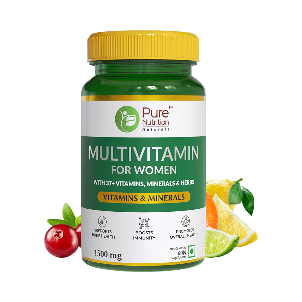 Pure Nutrition Multivitamin for Women with Minerals | For Healthy Bones & Immunity | Tablet