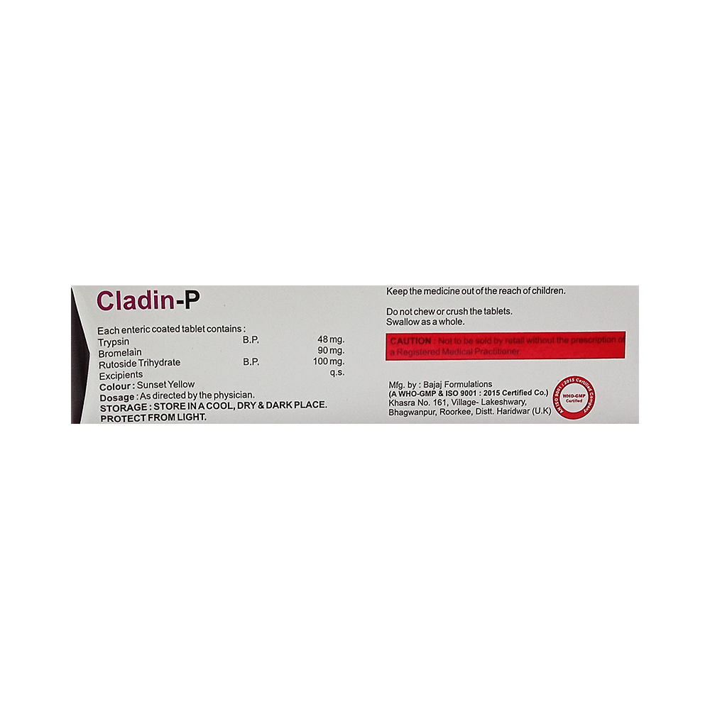Cladin-P Tablet - Image 2