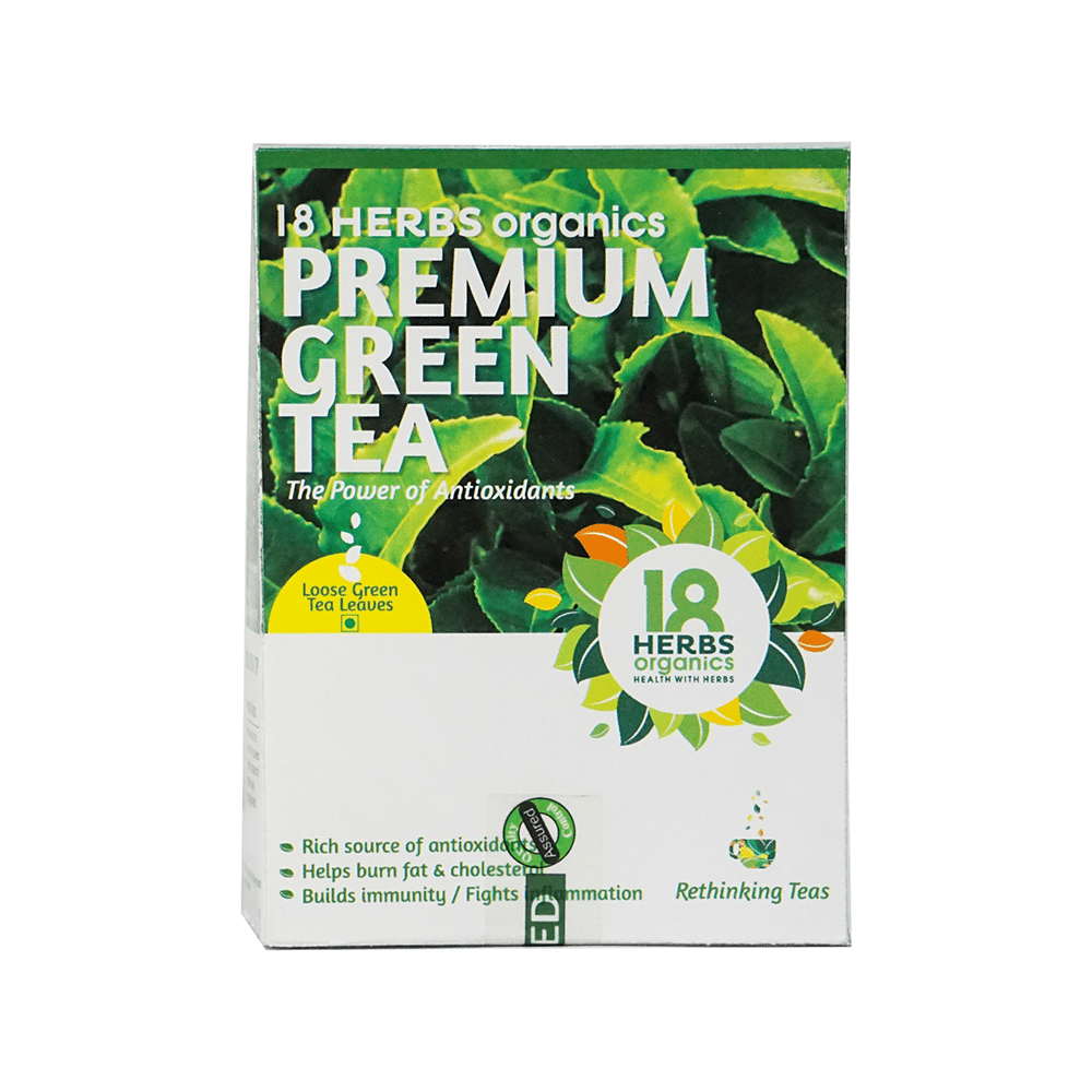 18 Herbs Organics Premium Green Tea Loose Green Tea Leaves - Image 1
