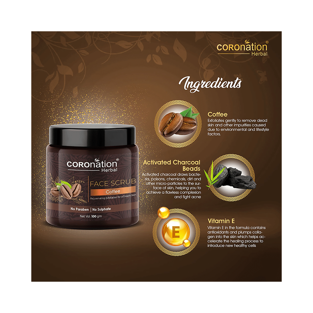 Coronation Herbal Coffee Face Scrub (100gm Each) - Image 2