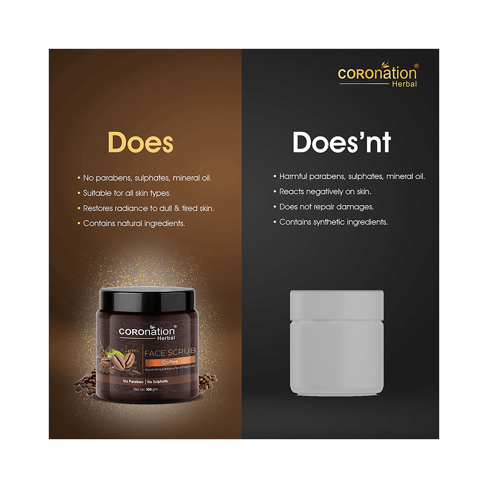 Coronation Herbal Coffee Face Scrub (100gm Each) - Image 4