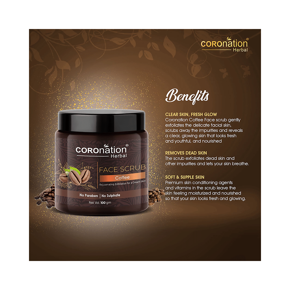 Coronation Herbal Coffee Face Scrub (100gm Each) - Image 3